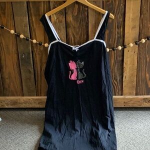 Women’s Queen Cat Tank Top Ulla Popken Size 28/30